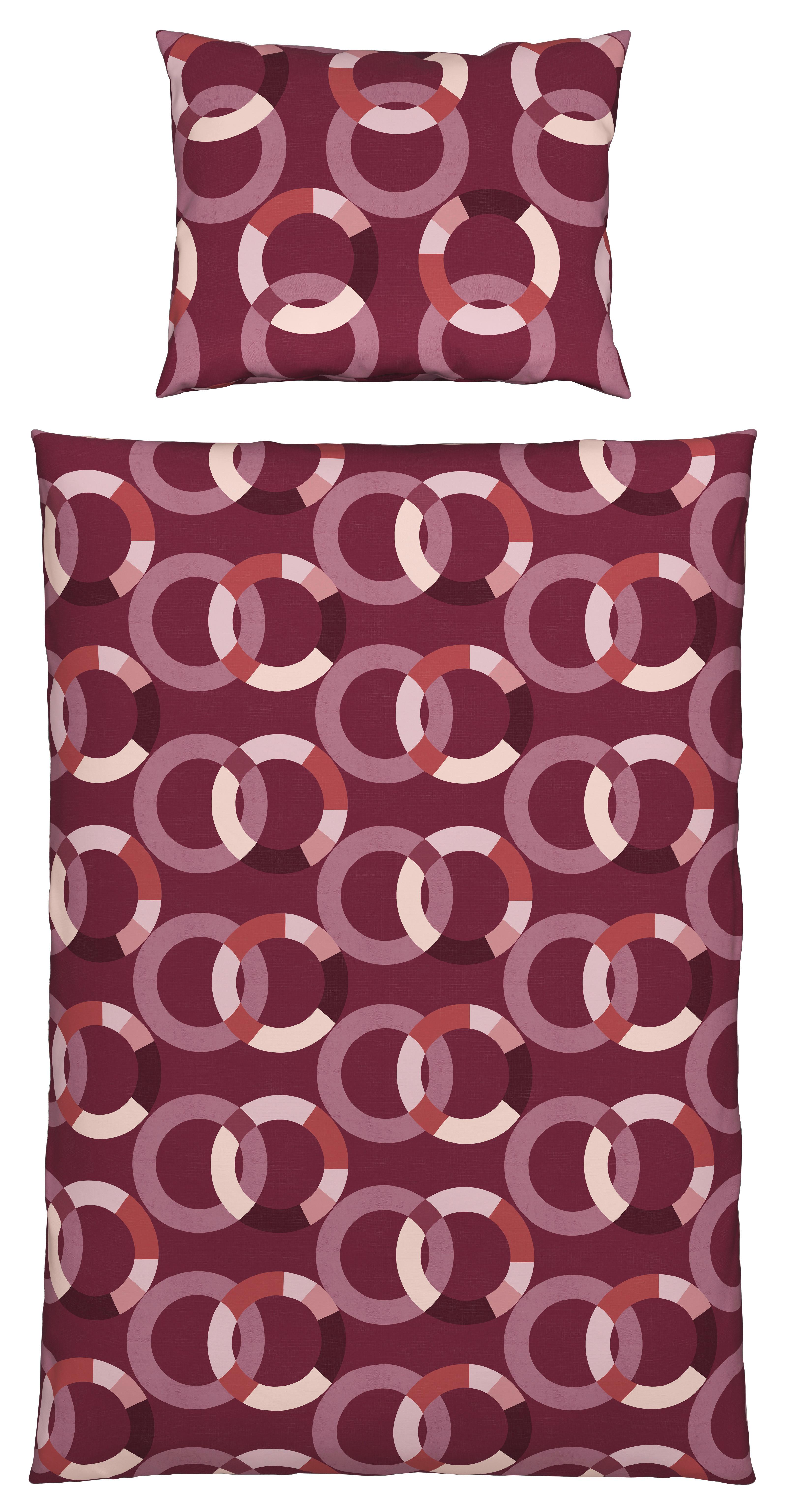 Ágyneműhuzat-garnitúra Diana - piros, Modern, textil - Luca Bessoni
