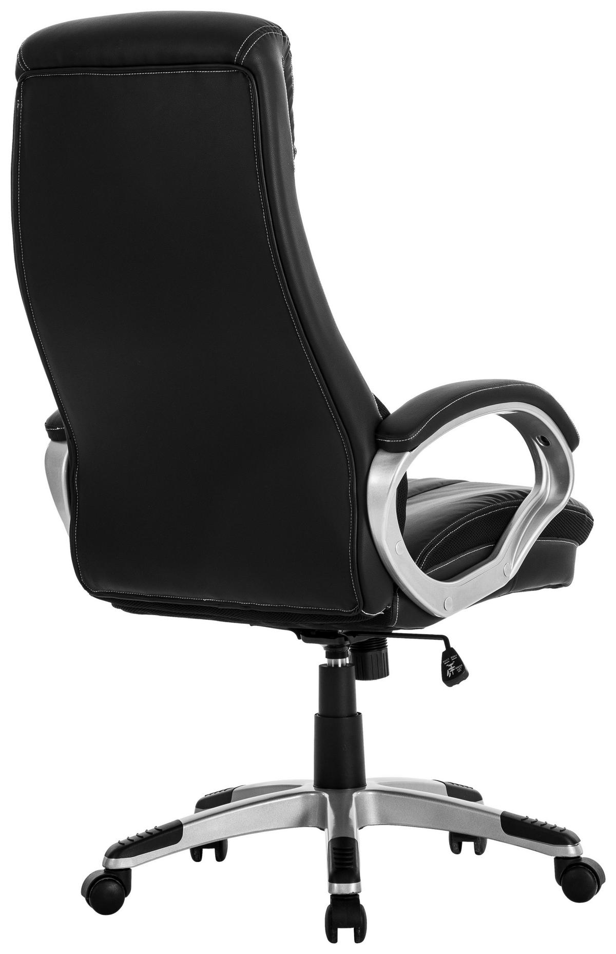 Főnöki Szék Graz - fekete, Modern, műanyag/textil (68/124/79cm)