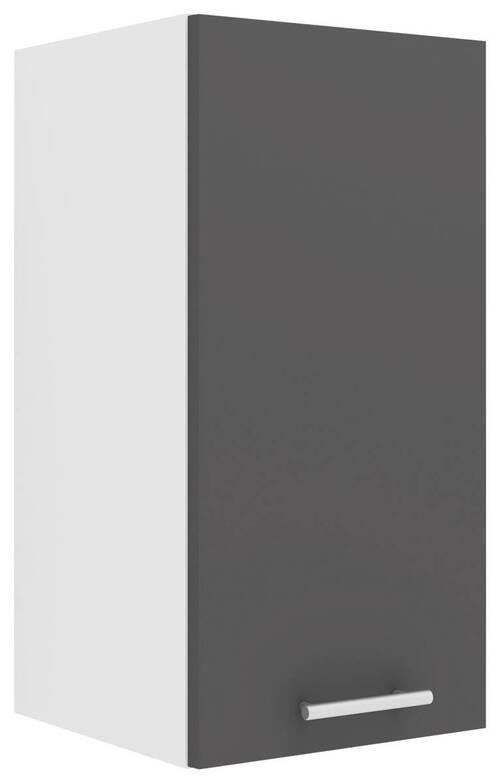 Küchenoberschrank Esilo B: 30 cm Anthrazit/Weiß - Anthrazit/Weiß, KONVENTIONELL, Holzwerkstoff (30/60/31cm) - MID.YOU