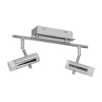 Strahler Garda 2-flammig L: 34 Cm - Klar/Chromfarben, Basics, Kunststoff/Metall (34cm) - Näve