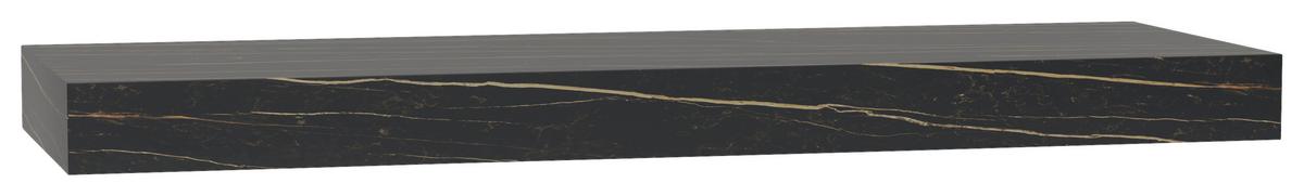 Wandkonsole Las Vegas Schwarz Marmoroptik B: 140 cm - Schwarz, MODERN, Holzwerkstoff (140/10/48cm) - Vertico