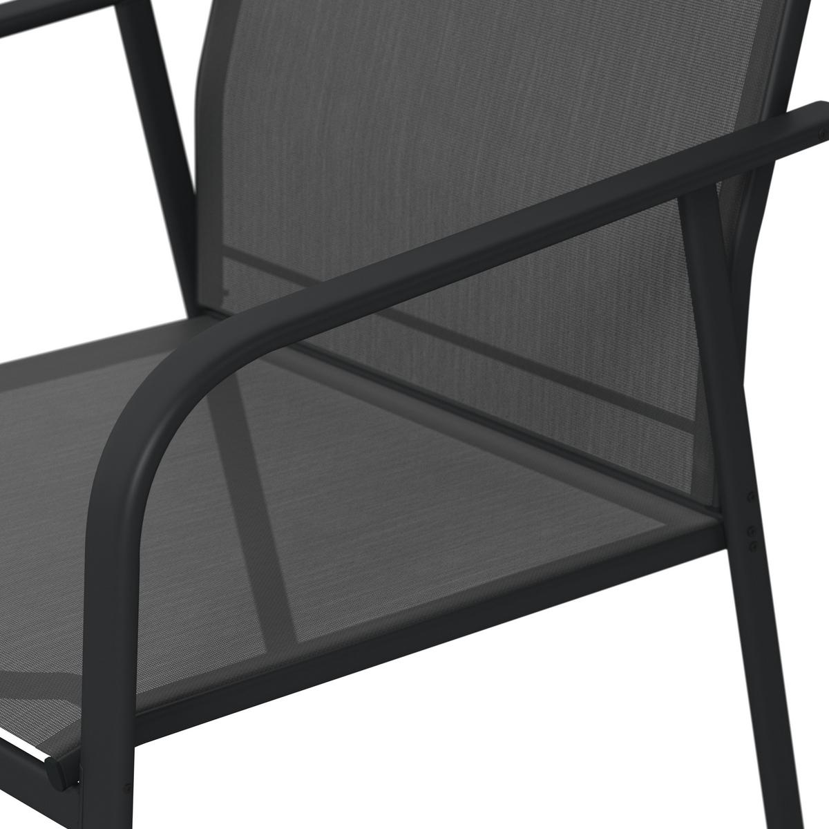 Loungegarnitur Helsinki - Dunkelgrau/Grau, MODERN, Glas/Textil - Luca Bessoni