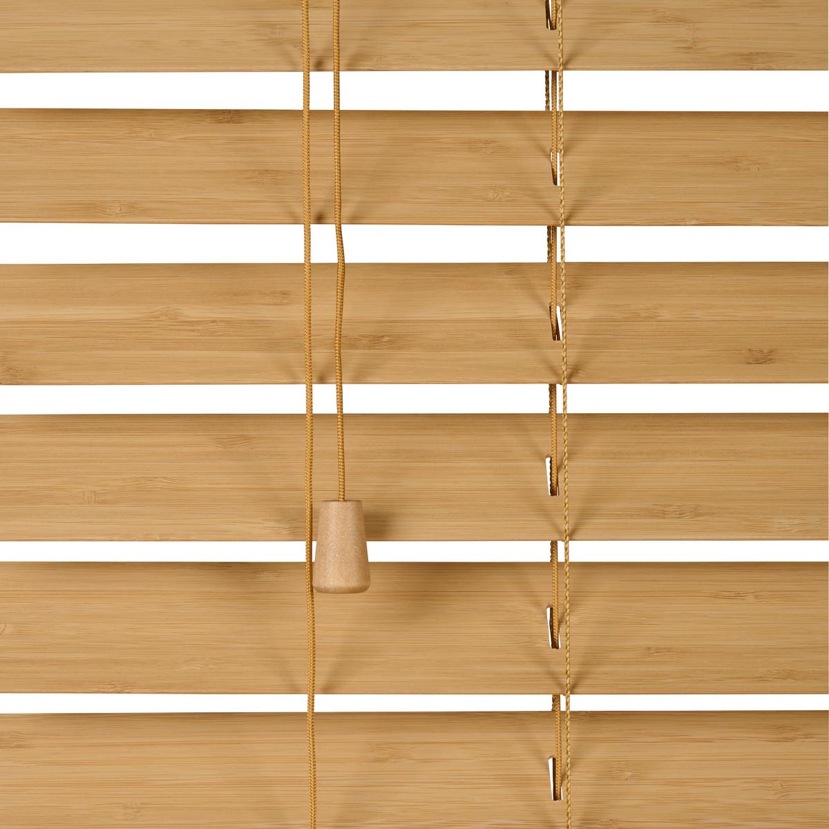 Jalousie Venetian 180x175 Cm Mit Schnurzug - Naturfarben, Natur, Holz (180/175cm)