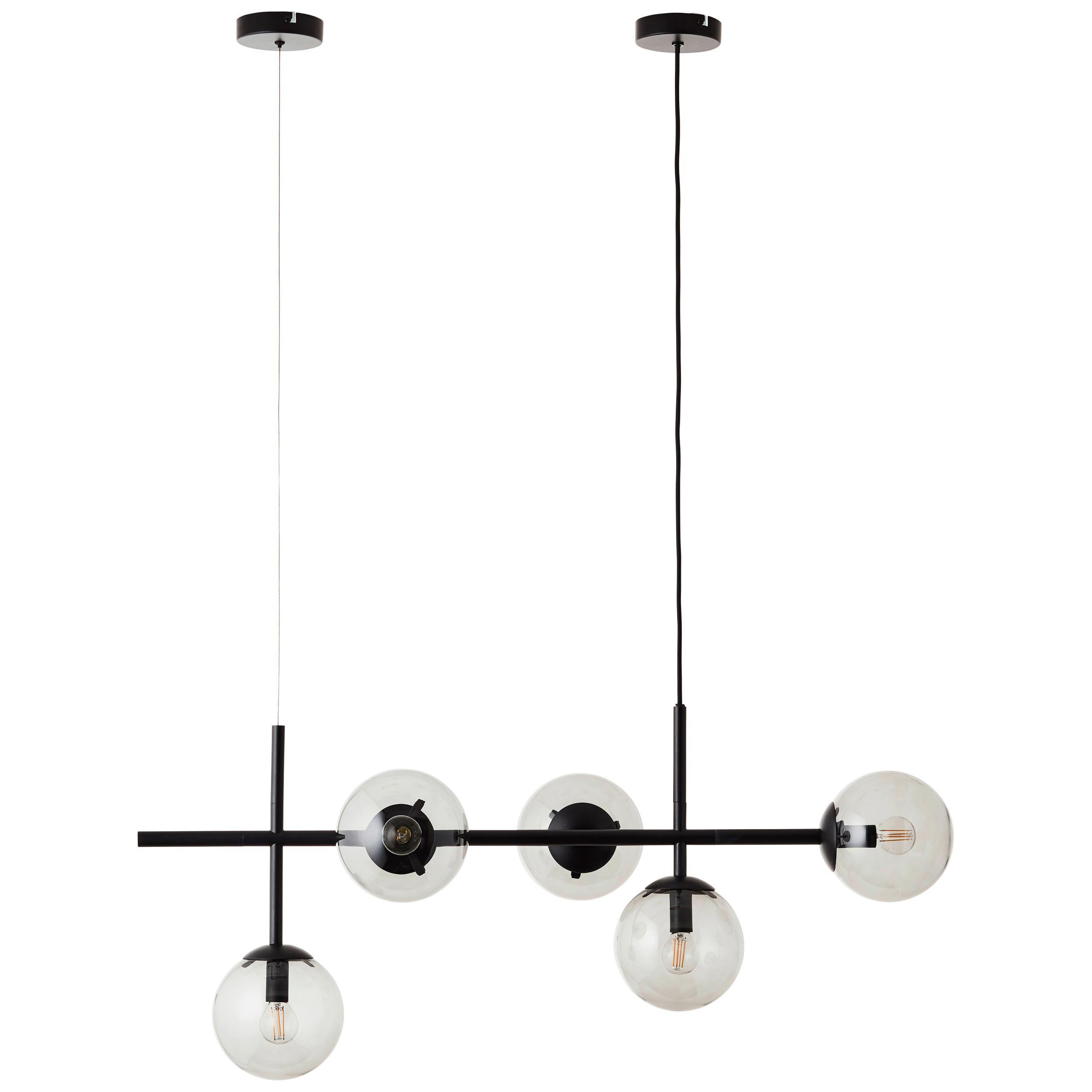 Hängeleuchte 99220/93 Ariol - Schwarz/Grau, Design, Glas/Metall (93,3/34,5/147,5cm) - Brilliant