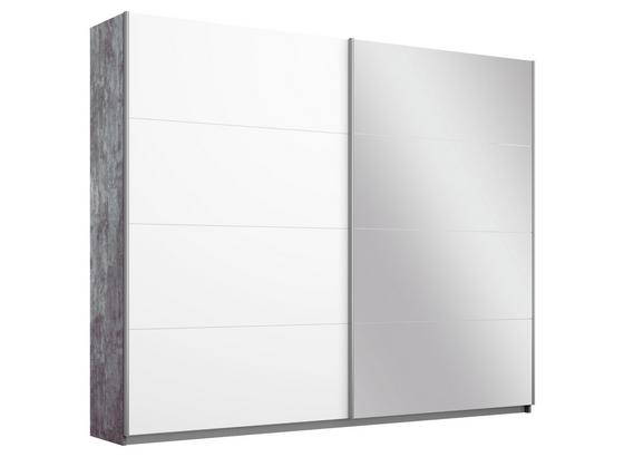 Schwebetürenschrank Belluno 226 cm Stone/Weiß/sp. - Weiß/Grau, MODERN, Holzwerkstoff (226/210/62cm) Schwebetürenschrank Belluno 226 cm Stone/Weiß/sp. - Weiß/Grau, MODERN, Holzwerkstoff (226/210/62cm)