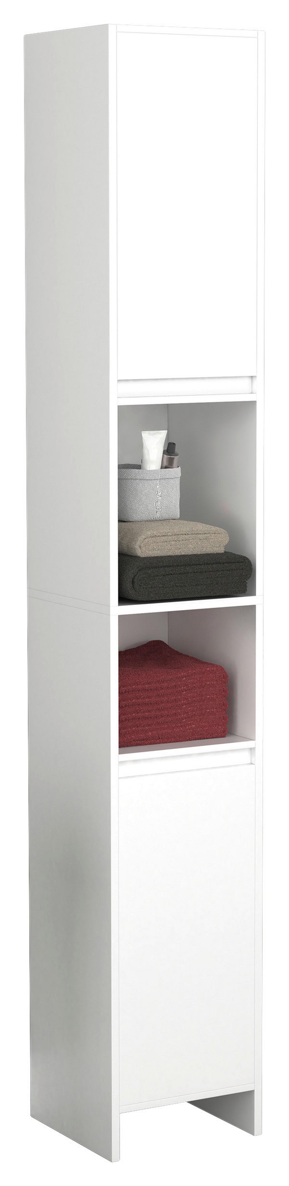 Hochschrank Malira Weiß B: 30 cm - Weiß, MODERN, Holzwerkstoff (30/189/30cm) - MID.YOU