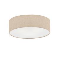 Deckenleuchte Thor Ø 40 cm 3-Flammig mit Textilschirm - Sandfarben, Design, Kunststoff/Textil (40/12cm) - Fischer & Honsel