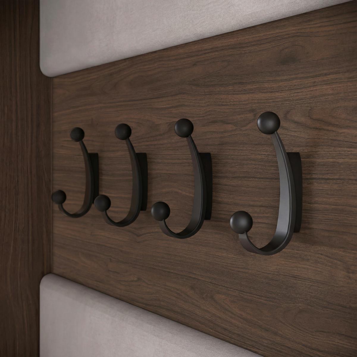 Garderobe Tejo Nussbaumfarben B: 115cm - Nussbaumfarben, Trend, Holzwerkstoff (115/231,9/37,5cm) - P & B