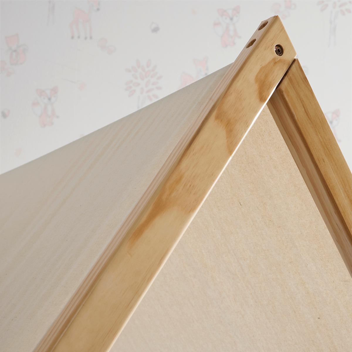 Postel pro děti POPPY přirodní barva - bílá/přírodní barvy, Moderní, dřevo (208/149/100cm) - Bessagi Kids