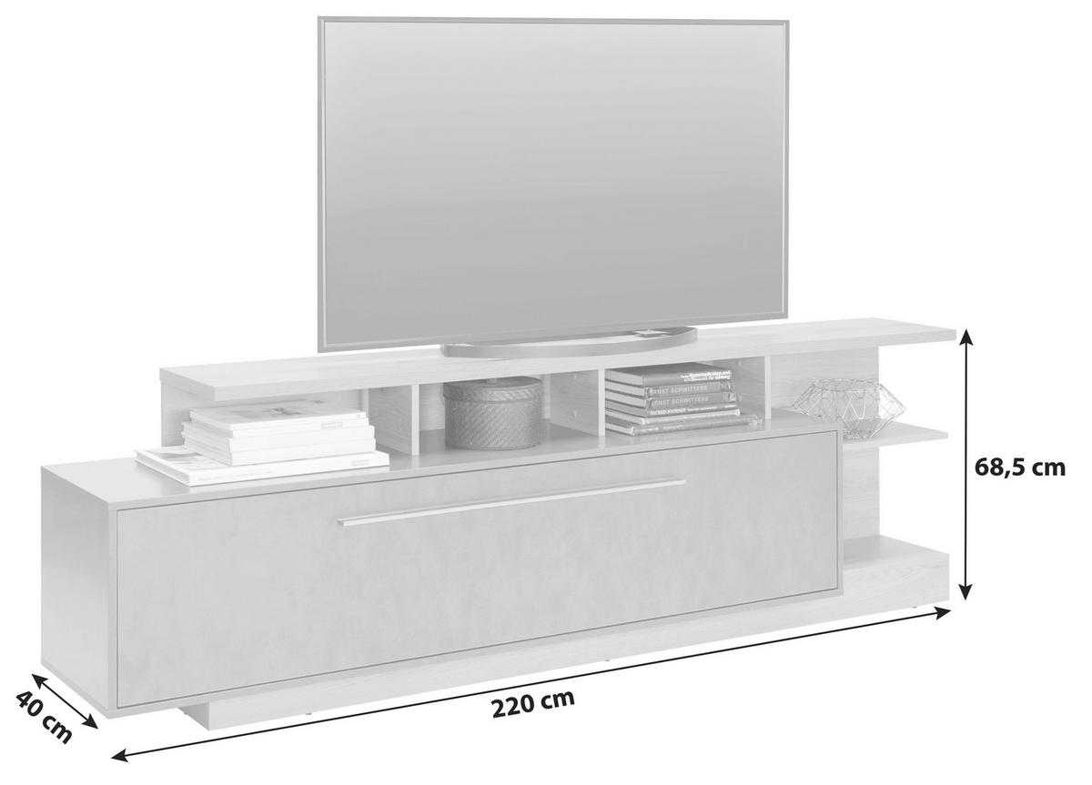 Tv-elem Limit - Modern, faalapú anyag (220/68,5/40cm)