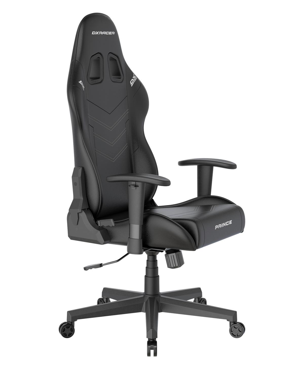 Gamingstuhl Prince Schwarz B: 70cm - Schwarz/Weiß, KONVENTIONELL, Kunststoff/Textil (70/132/70cm) - Dxracer
