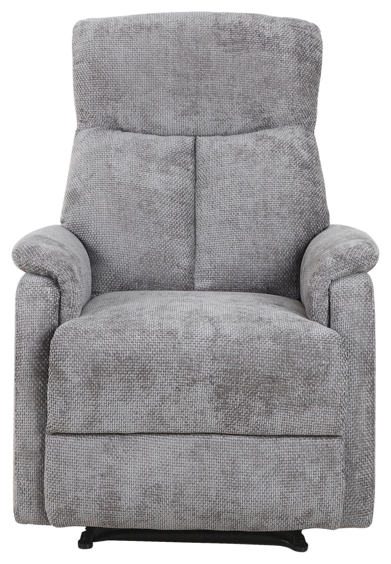 Relaxační křeslo JOHNSY, antracitová - černá/antracitová, Moderní, kov/textil (75/106/91cm) - Mömax