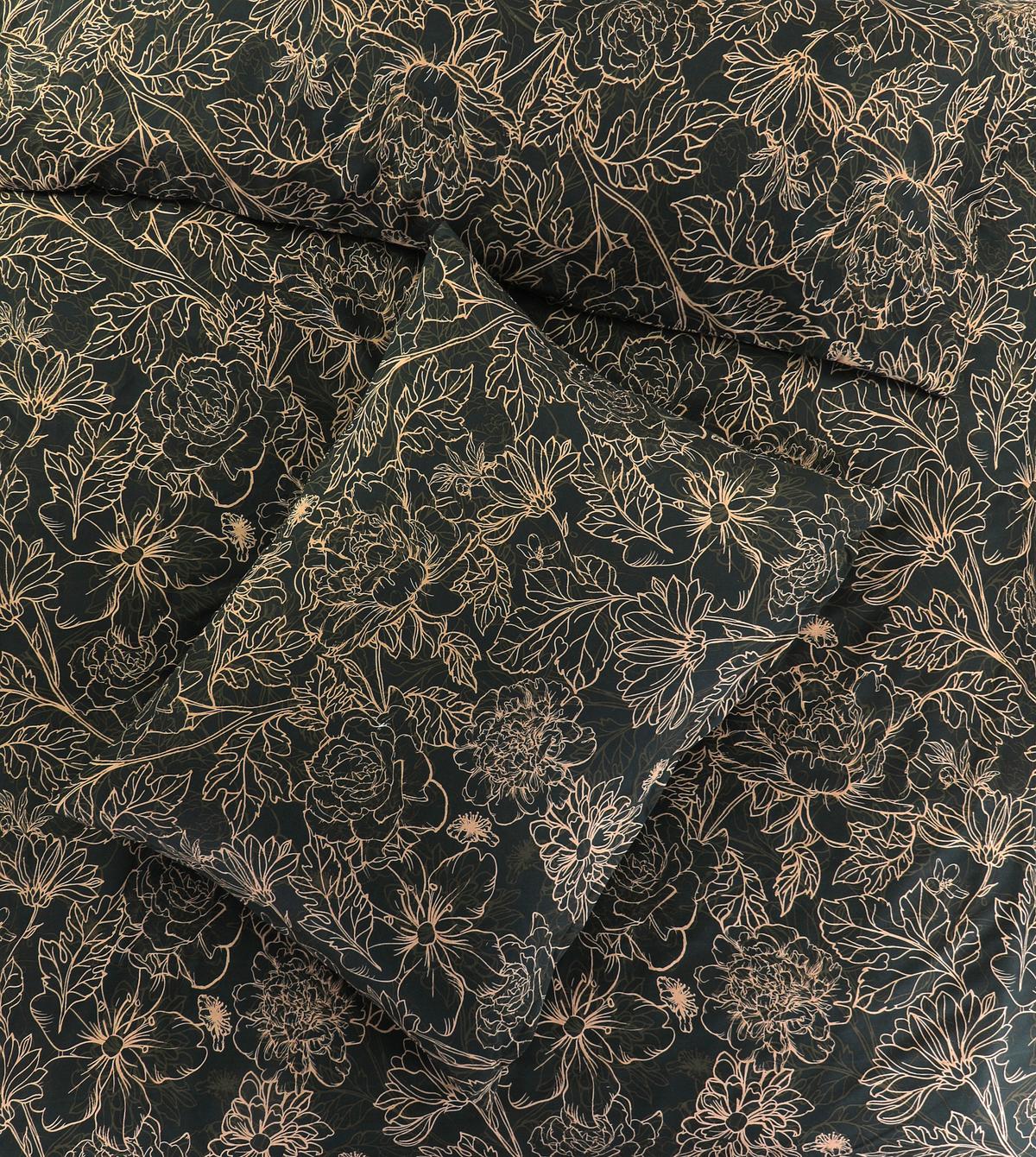 Bettwäsche Florence - Schwarz/Weiß, MODERN, Textil (140/200cm) - Luca Bessoni