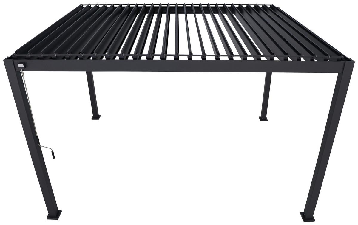 Pergola PERGOLA DELUXE 400X300CM - antracitová, Moderní, kov (400/250/300cm) - Gardenson