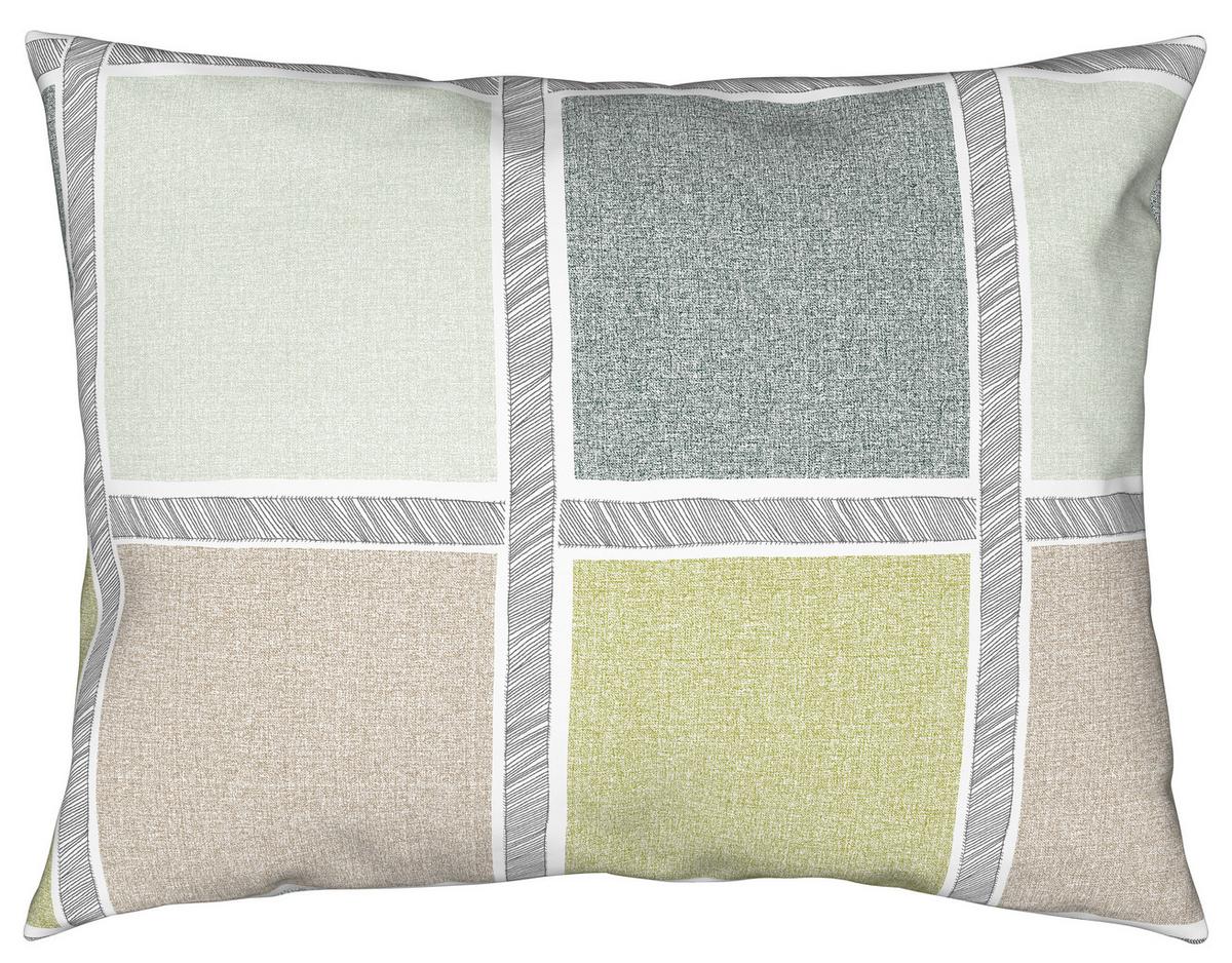 Bettwäsche 140x200 Cm Kamina Renforce, Grün - Grün, MODERN, Textil - Luca Bessoni