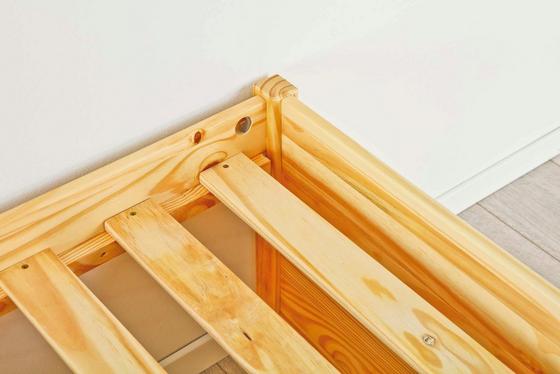 Stauraumbett CLAAS inkl. Nachtkästchen Stauraumbett Echtholz 90 x 200 cm