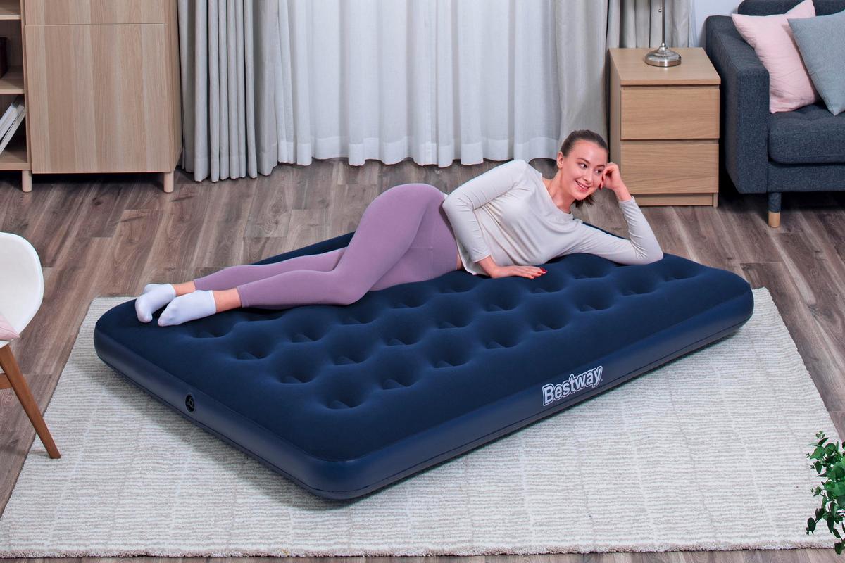Luftbett Anastasia 191x137x22 Cm Bis 300kg - Dunkelblau, KONVENTIONELL, Kunststoff (191/137/22cm) - Bestway