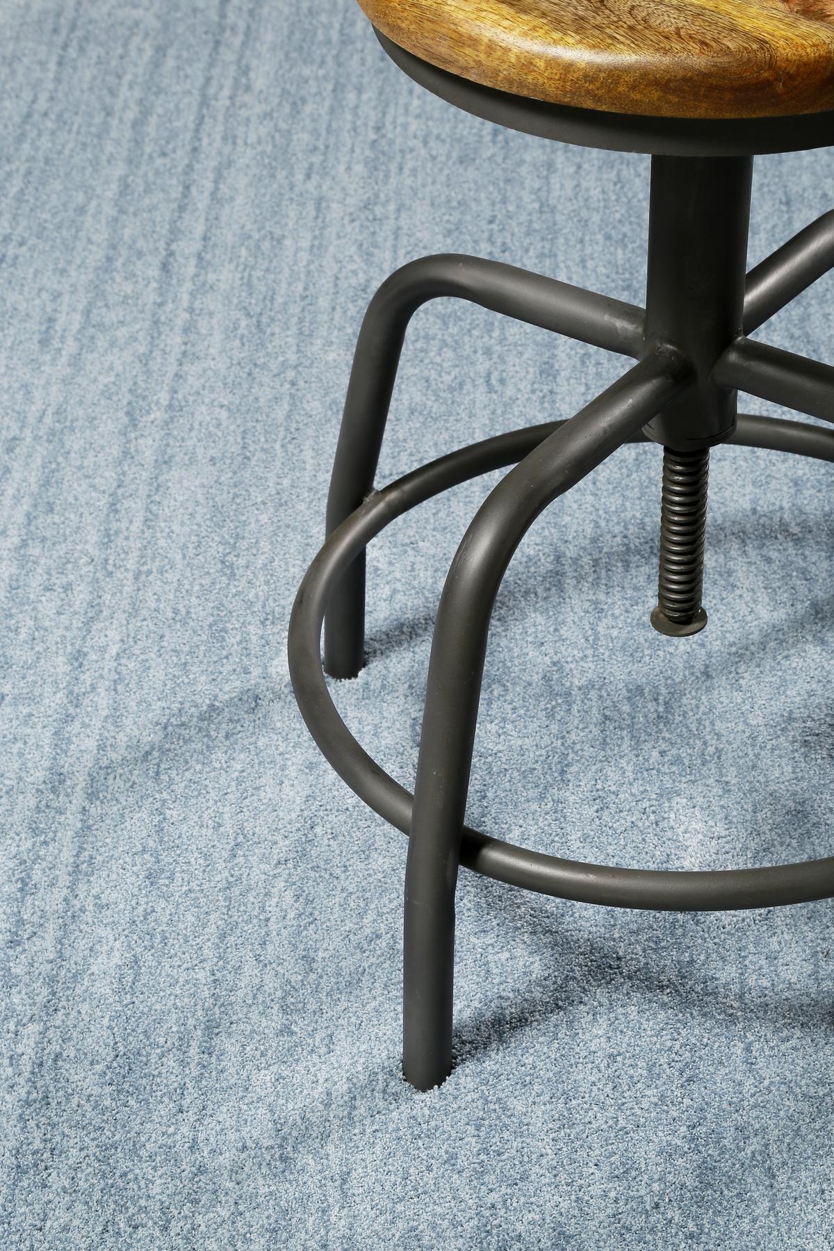 Hochflor Teppich Hellblau Loft 80x150 cm - Hellblau, KONVENTIONELL, Textil (80/150cm) - Esprit