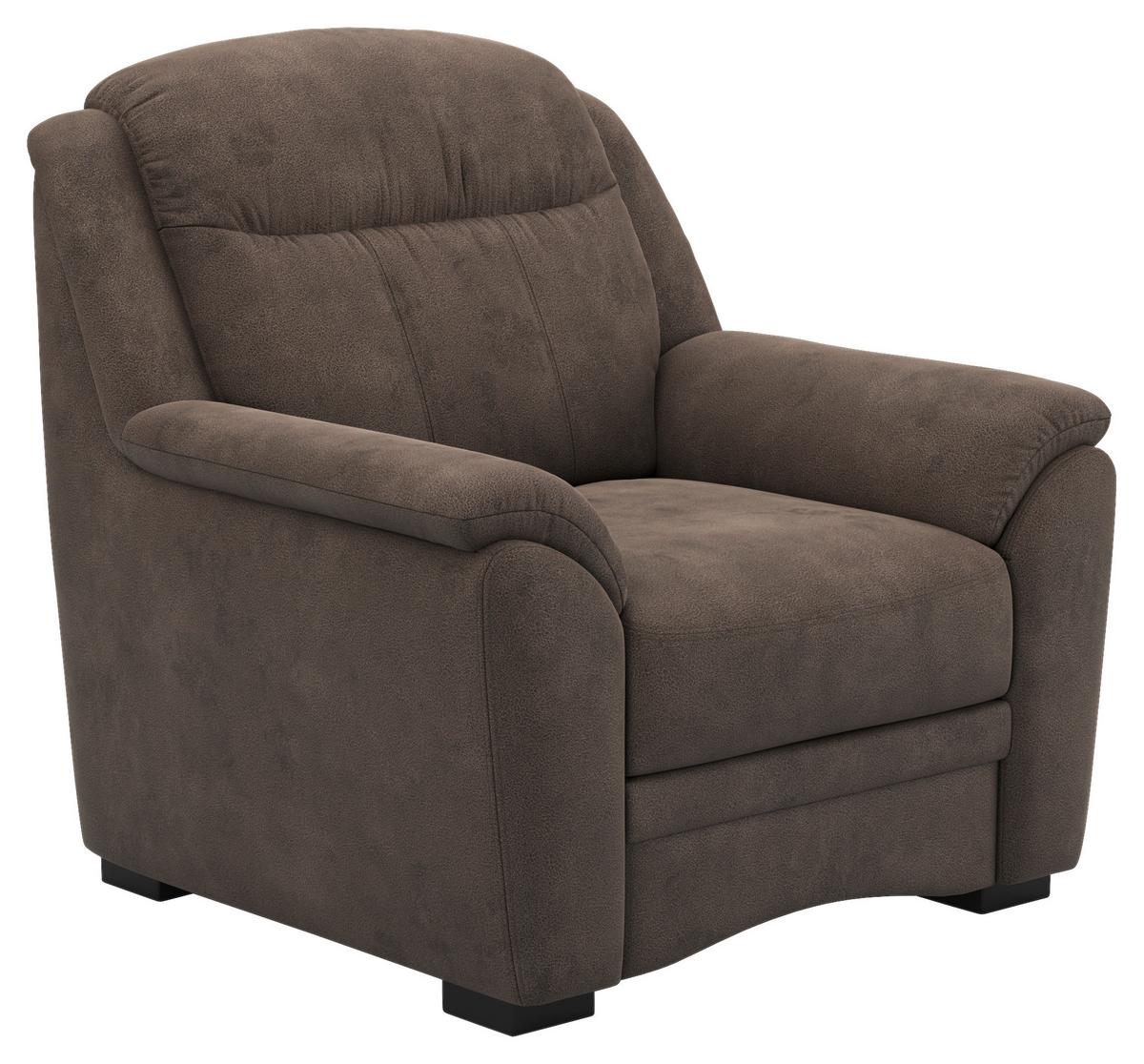 KŘESLO BRUNO 2 V1 - černá/šedohnědá, Konvenční, textil/plast (101/99/99cm)