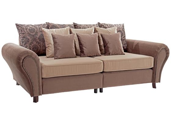 Bigsofa Living - Hellbraun/Wengefarben, ROMANTIK / LANDHAUS, Holz/Textil (265/82-102/108cm) - James Wood Bigsofa Living - Hellbraun/Wengefarben, ROMANTIK / LANDHAUS, Holz/Textil (265/82-102/108cm) - James Wood
