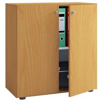 Aktenschrank Lona Buche Dekor B: 70 cm - Buchefarben/Nussbaumfarben, Basics, Holzwerkstoff (70/74/39cm) - MID.YOU
