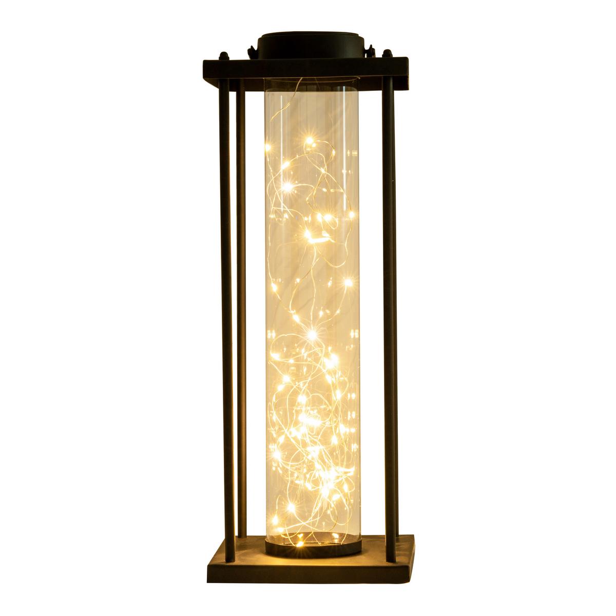 Solarleuchte 5294922 Fairylight - Klar/Schwarz, Basics, Glas/Kunststoff (16,5/16,5/51,5cm) - Näve