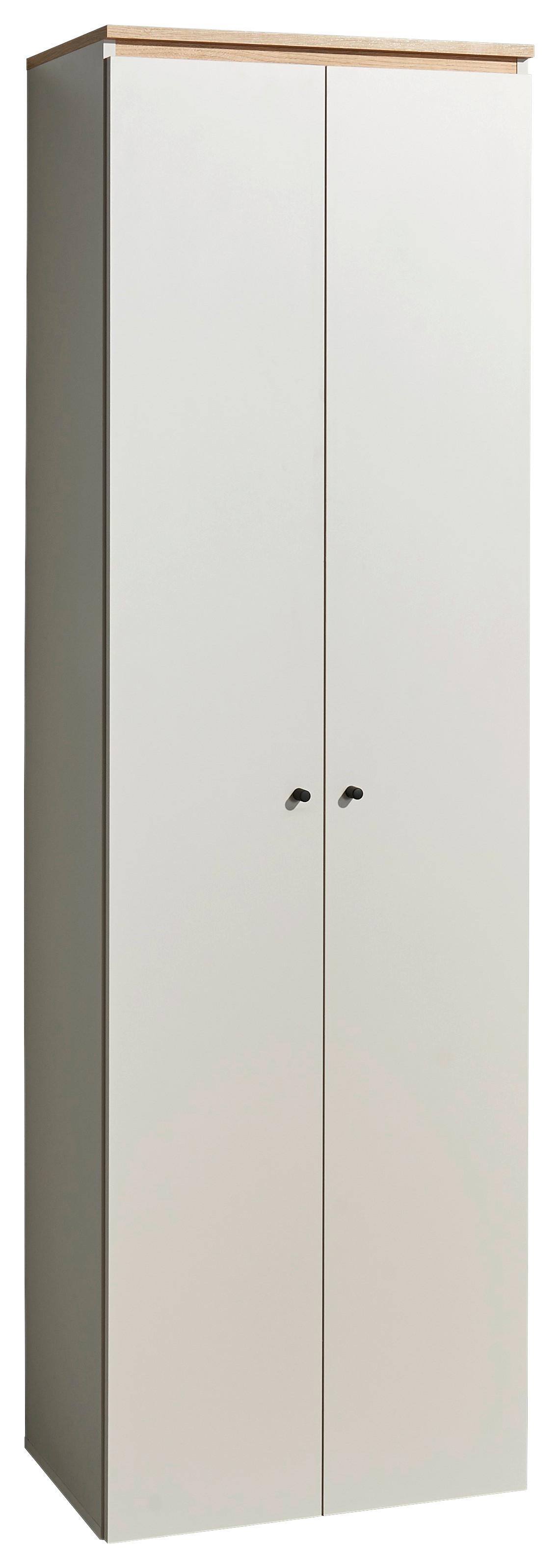 Garderobenschrank Lime B: 60 cm Kaschmir/Eichefarben - Kaschmir/Eichefarben, Trend, Holzwerkstoff (60/196/38cm) - Livetastic
