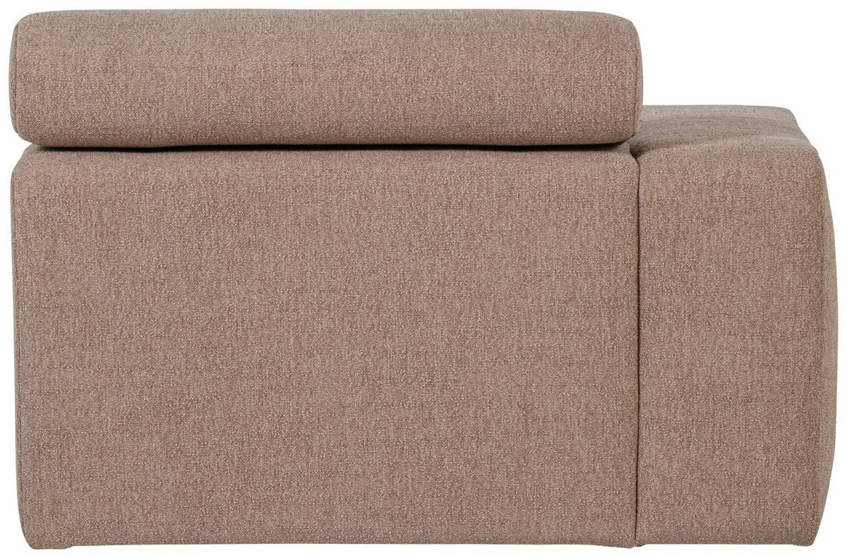 Sofaelement Novi Taupe B: 109cm - Taupe/Schwarz, Design, Textil (109/86/173cm) - Livetastic