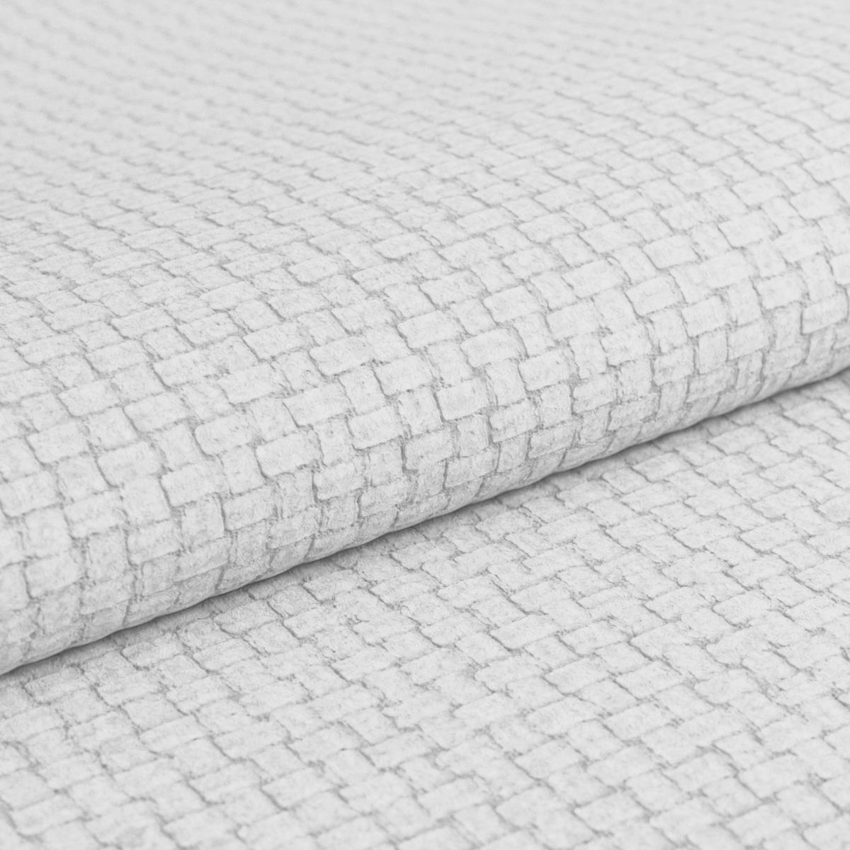 Ecksofa mit Bettfunktion Malaga new Chenille silber - Silberfarben/Schwarz, KONVENTIONELL, Textil (286/203cm) - Ondega