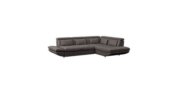Wohnlandschaft Park - Dunkelbraun/Schwarz, MODERN, Textil (233/311cm) - Luca Bessoni