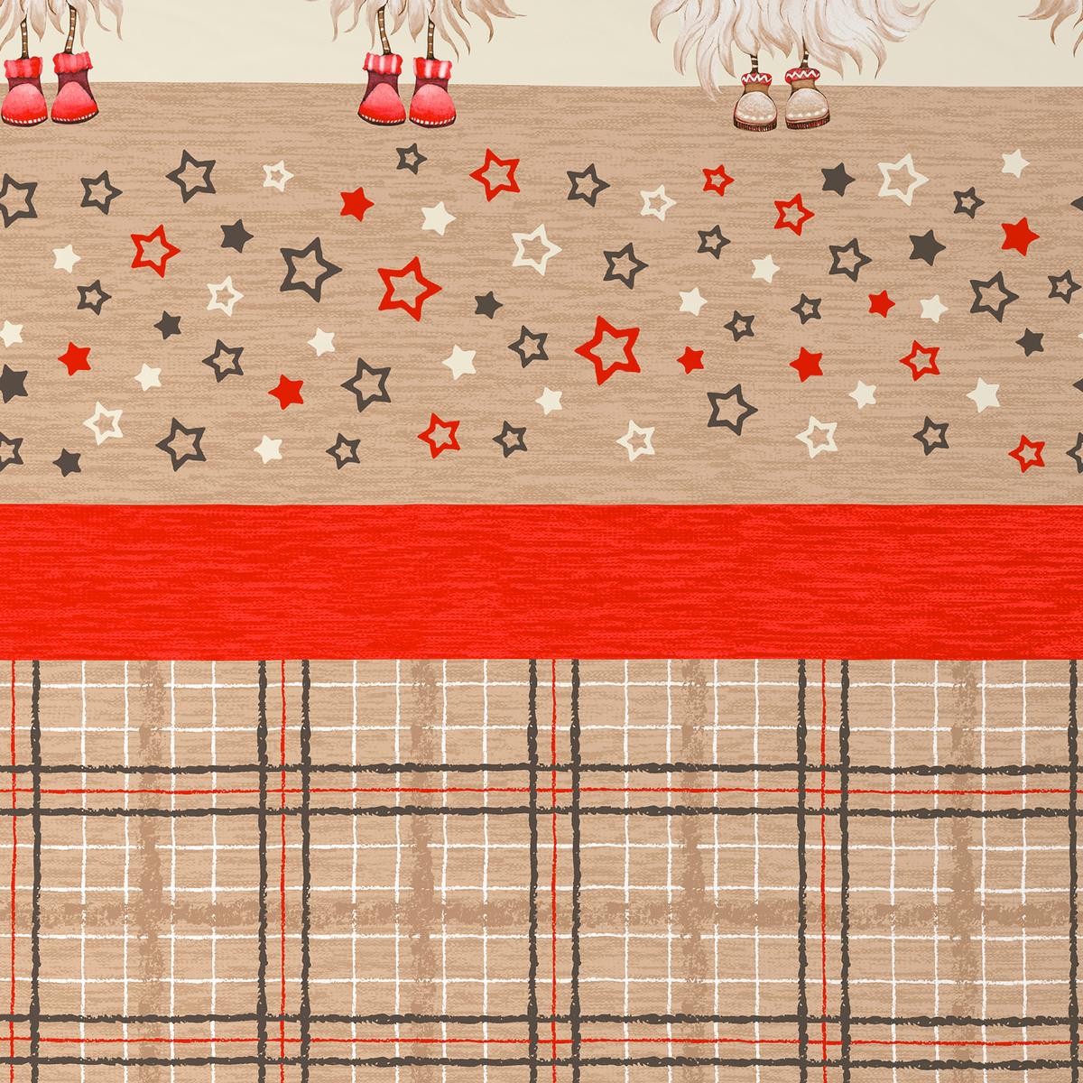 BETTWÄSCHE YULE - Beige/Rot, ROMANTIK / LANDHAUS, Textil - James Wood