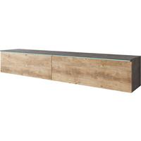 Lowboard Vera Anthrazit- Kastanieneichefarben B: 180 cm - Kastanieneichefarben/Anthrazit, Trend, Holzwerkstoff (180/30/33cm) - P & B