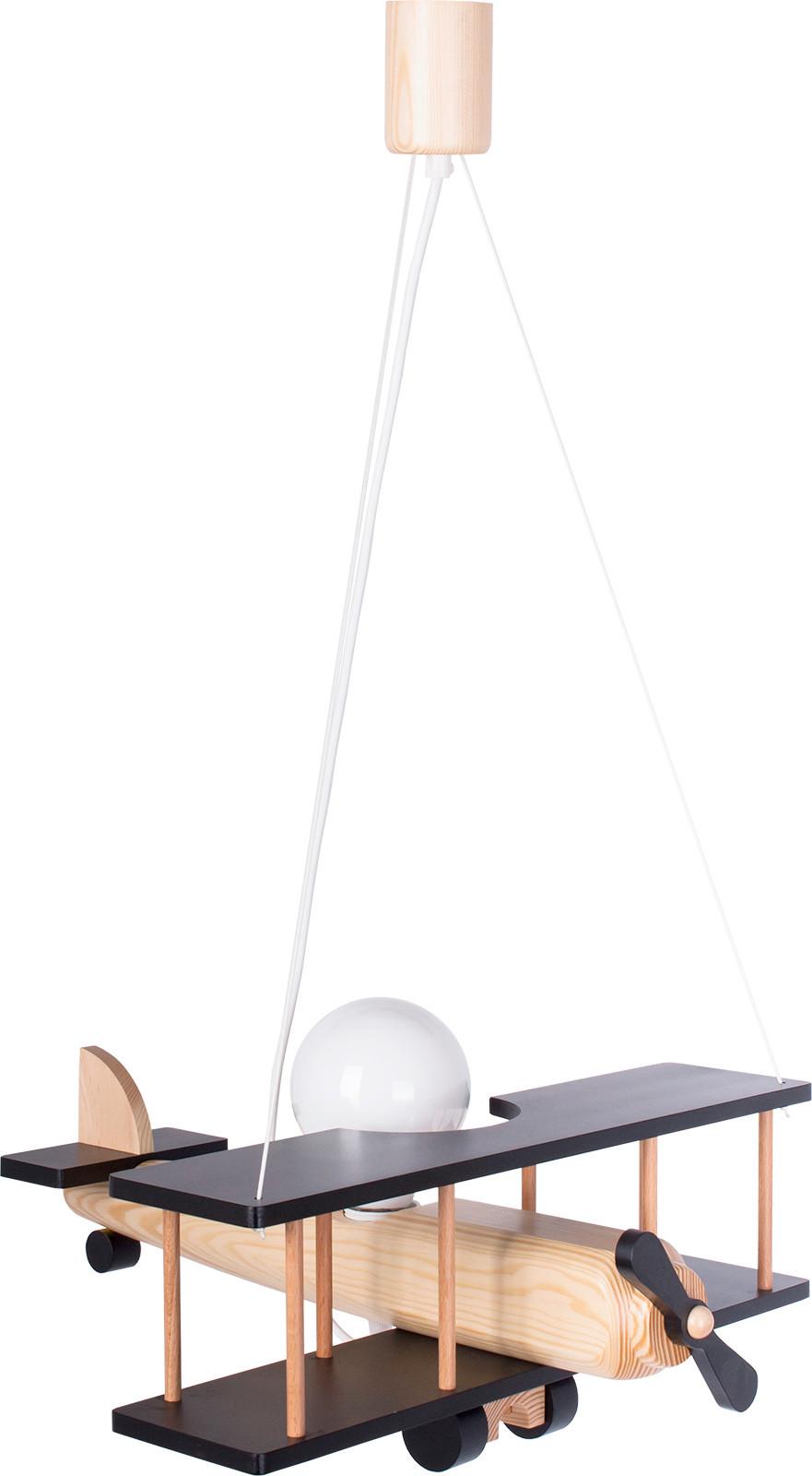 Kinderhängeleuchte Flugzeug H: 75 Cm 1-Flammig