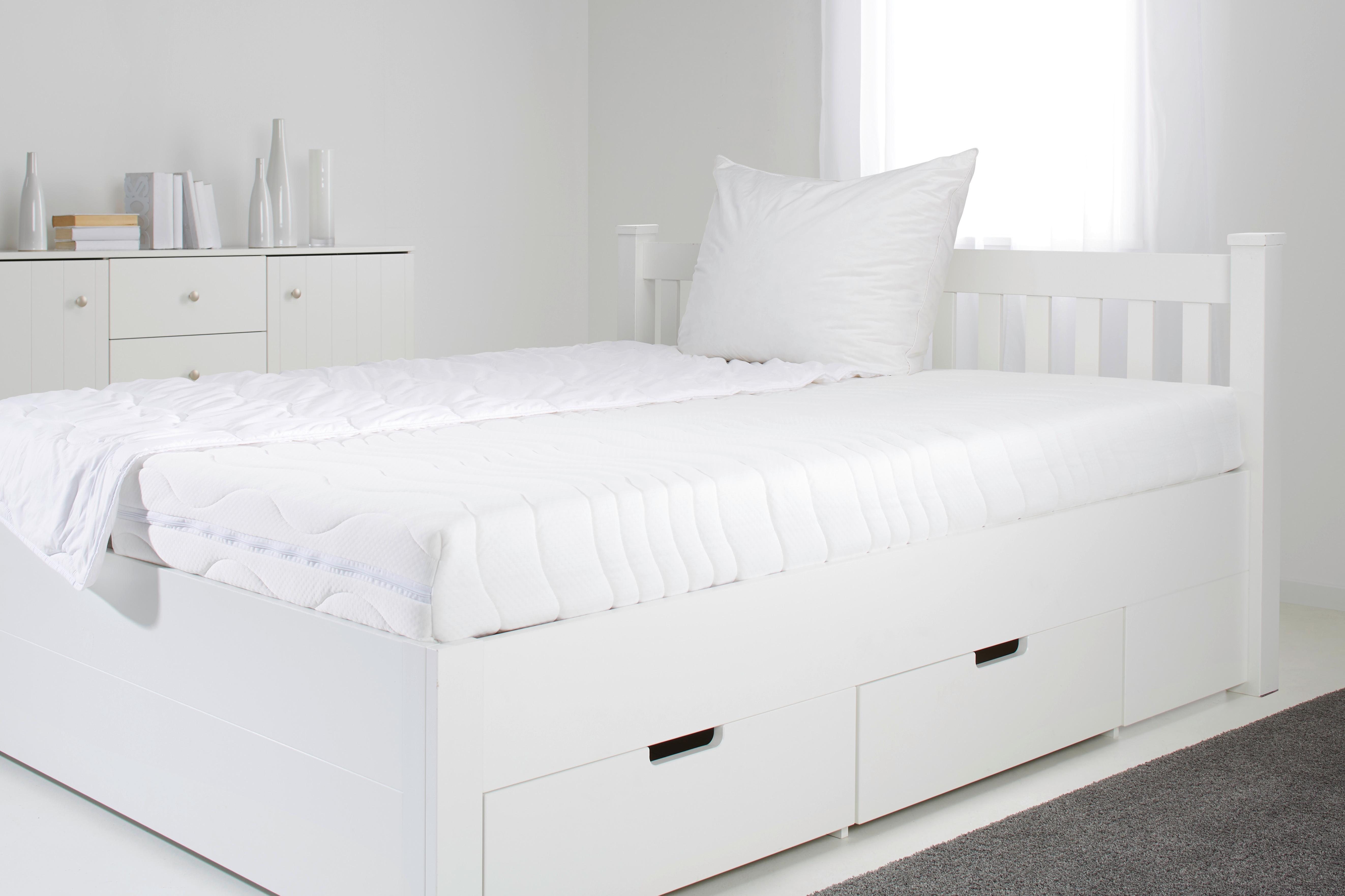 Matrac z komfortnej peny Supra HARD 90x200cm, H4, V: 17cm - biela, textil (90/200cm) - Nadana