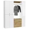 Garderobe Projekt X Eiche Artisan/Weiß B: 152 cm - Weiß, KONVENTIONELL, Holzwerkstoff (152/193/34cm) - MID.YOU