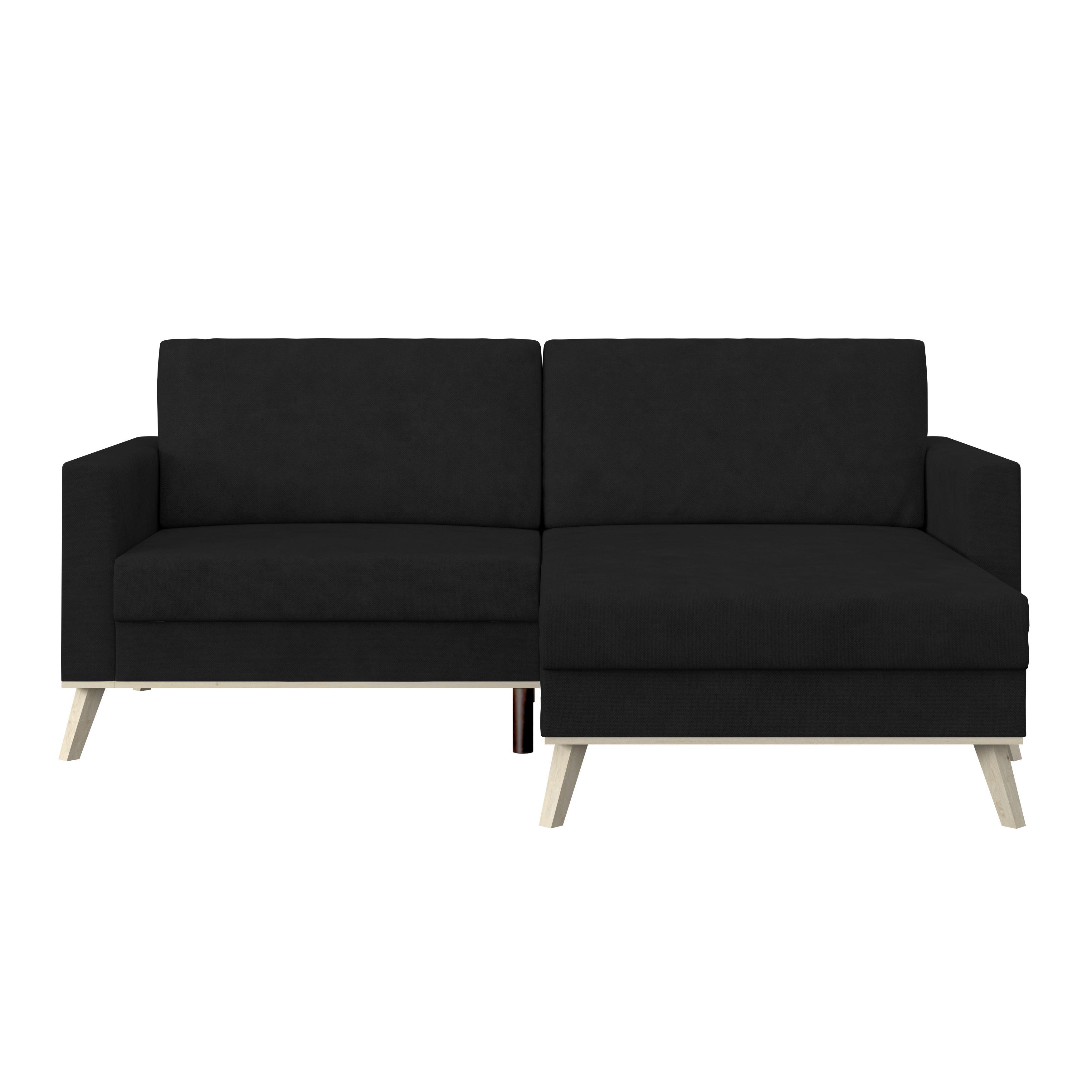 Ecksofa Carini - Eichefarben/Creme, Basics, Textil (222/152cm)