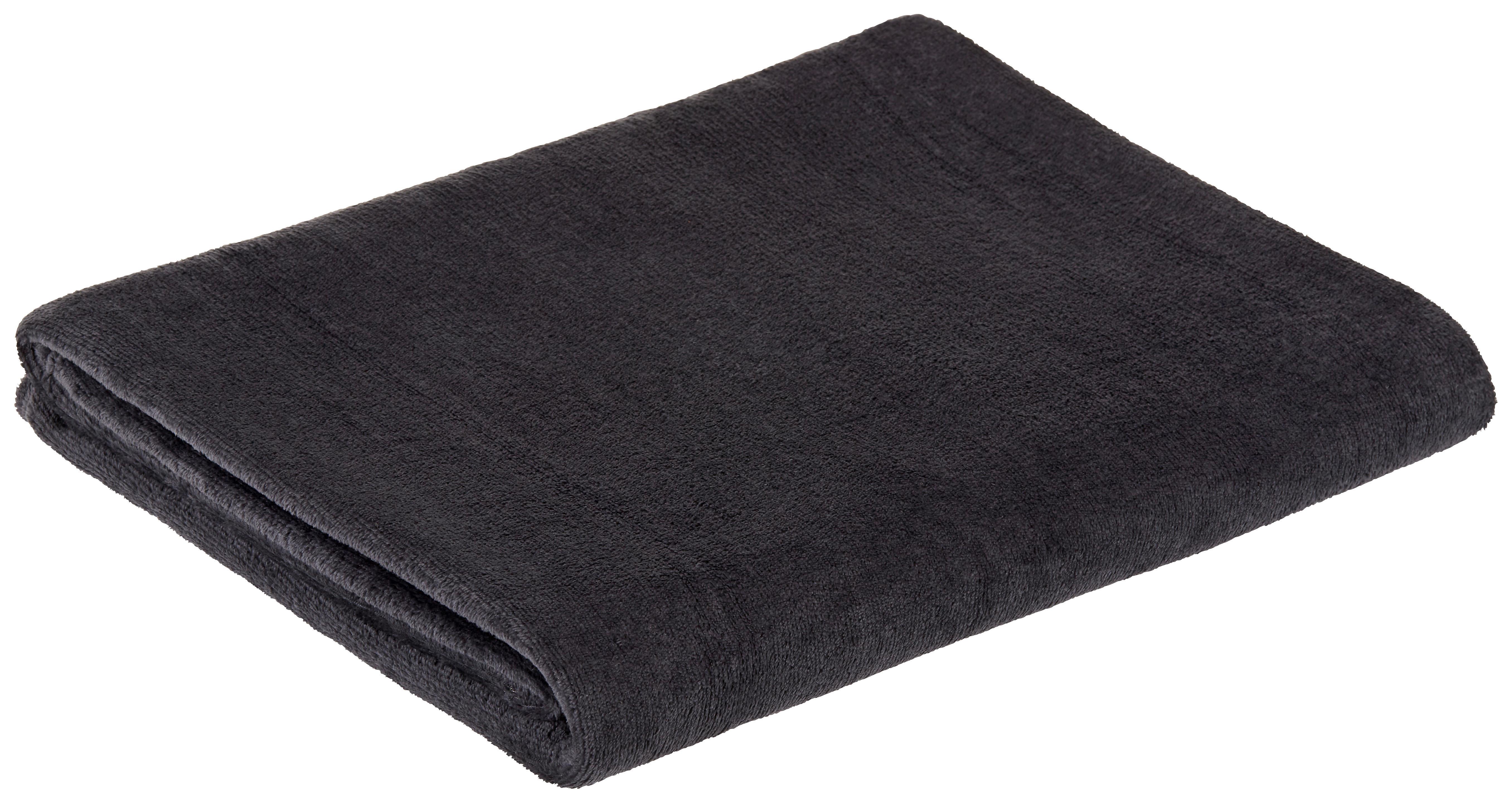 Schwarze Decke aus weichem Flanell online kaufen