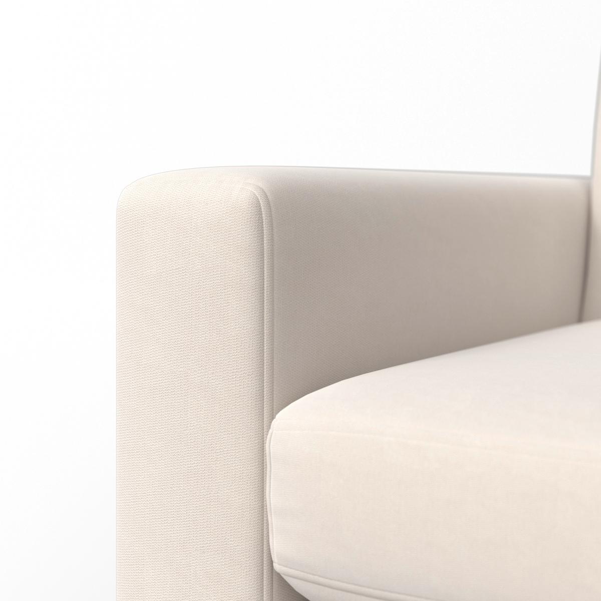 Rohová sedačka NOEMIE, přírodní barvy - přírodní barvy/béžová, Moderní, dřevo/textil (198/86/78-135cm) - Bessagi Home