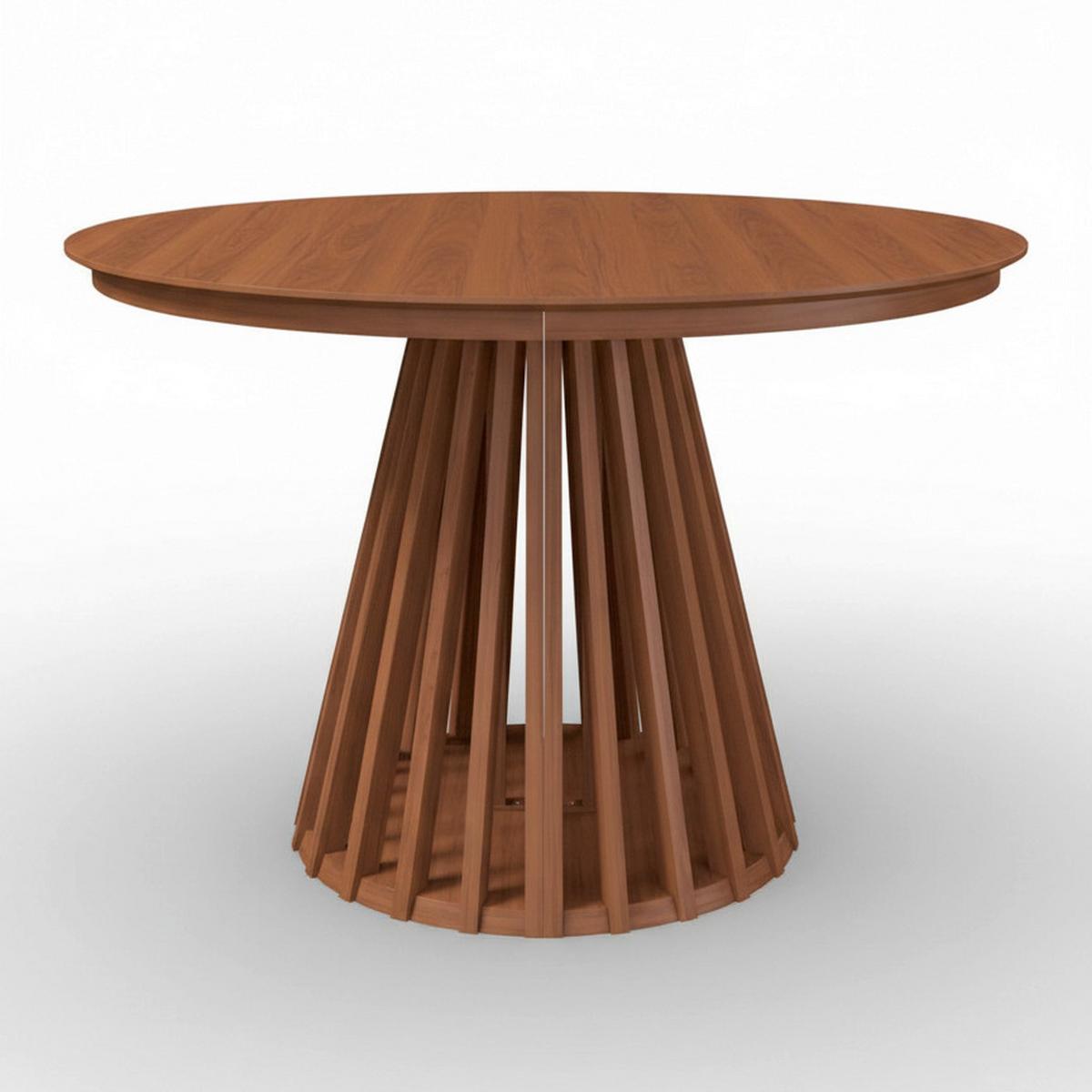 Výsuvný stôl ENNIO 120 - barvy vlašských ořechů, Moderní, kov/dřevo (120-200/75/120cm) - Bessagi Home