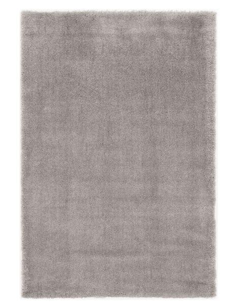 Hochflorteppich Royal Shaggy Grau 65x130 cm - Grau, Basics, Textil (65/130cm) - Novel