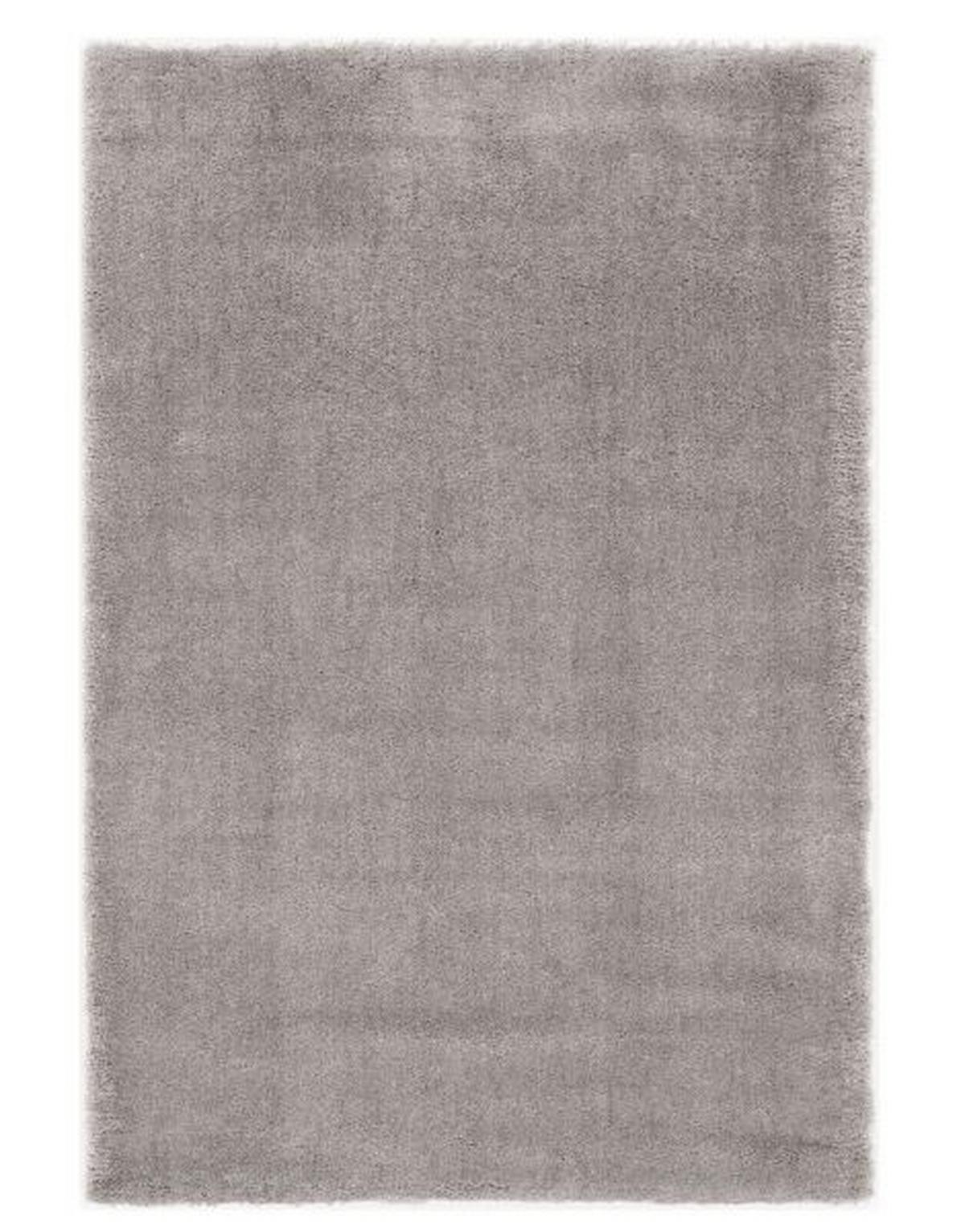 Hochflorteppich Royal Shaggy Grau 65x130 cm - Grau, Basics, Textil (65/130cm) - Novel