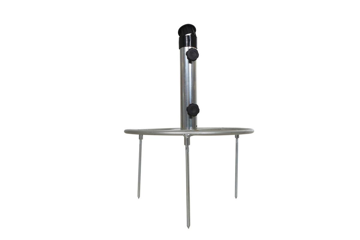 Sonnenschirmständer M35964 - Silberfarben, KONVENTIONELL, Metall (40/54/40cm) - Siena Garden