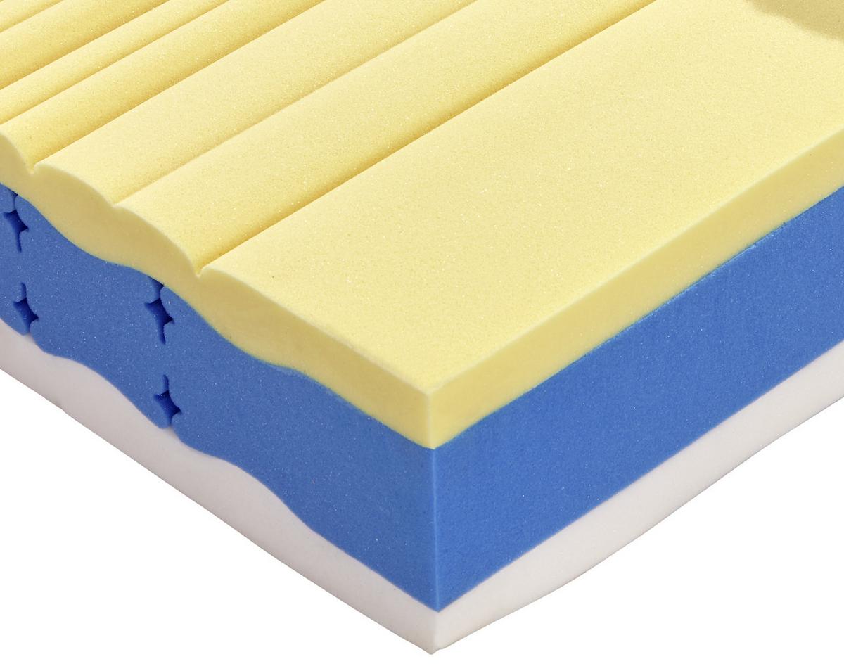 Matrace s visco DELUXE 90x200x22 cm, H2/H3, V:22cm - bílá, Konvenční, textil (90/200cm) - Bessagi Home