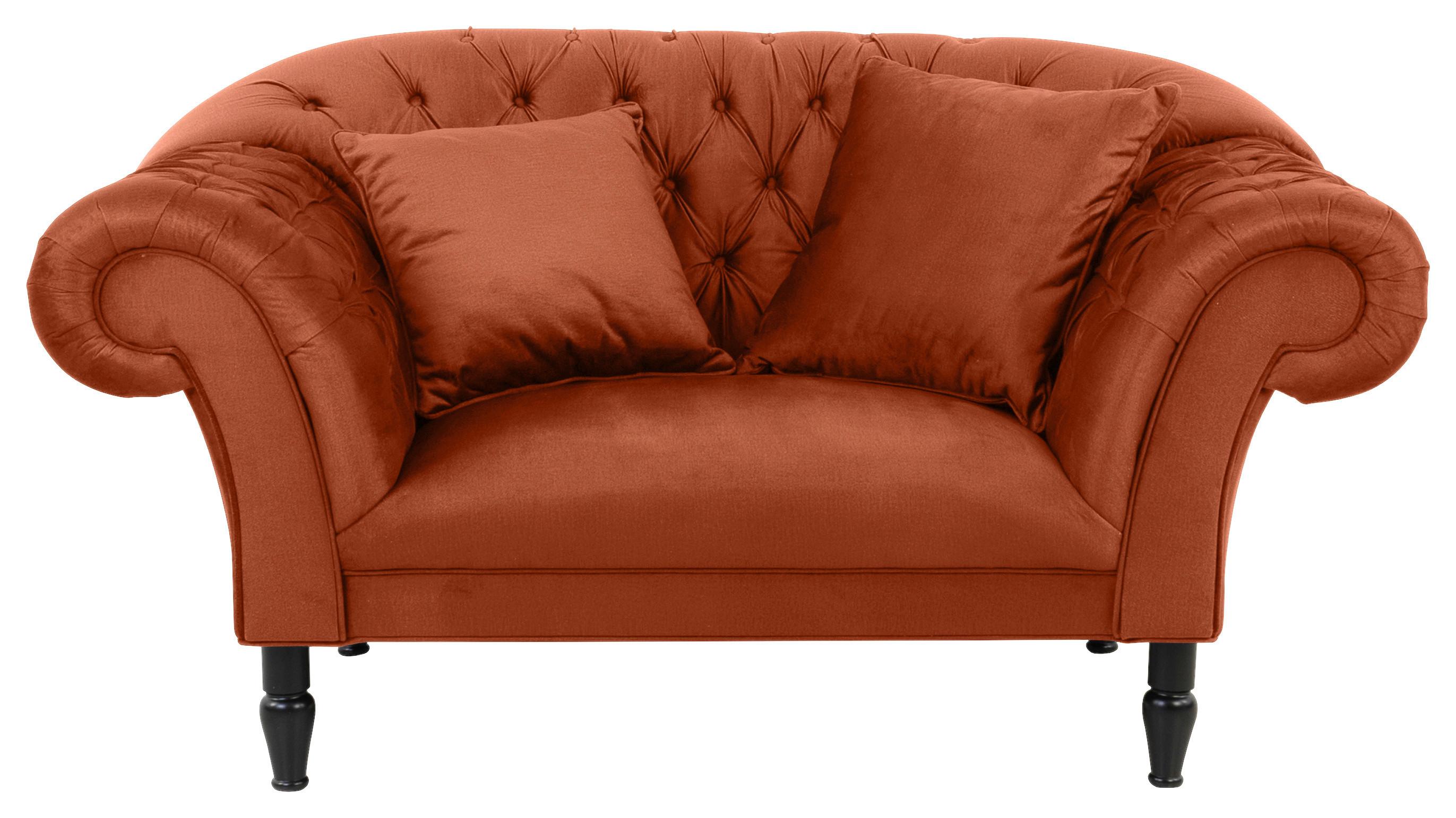 XXL-Sessel Cupido - Rostfarben/Schwarz, Design, Textil (180/94/103cm) - MID.YOU