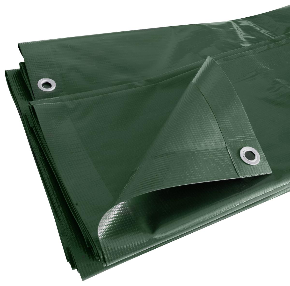 Schutzplane Wasserfest Mit Ösen 150x1000 cm Grün - Grün, Basics (150/1000cm)