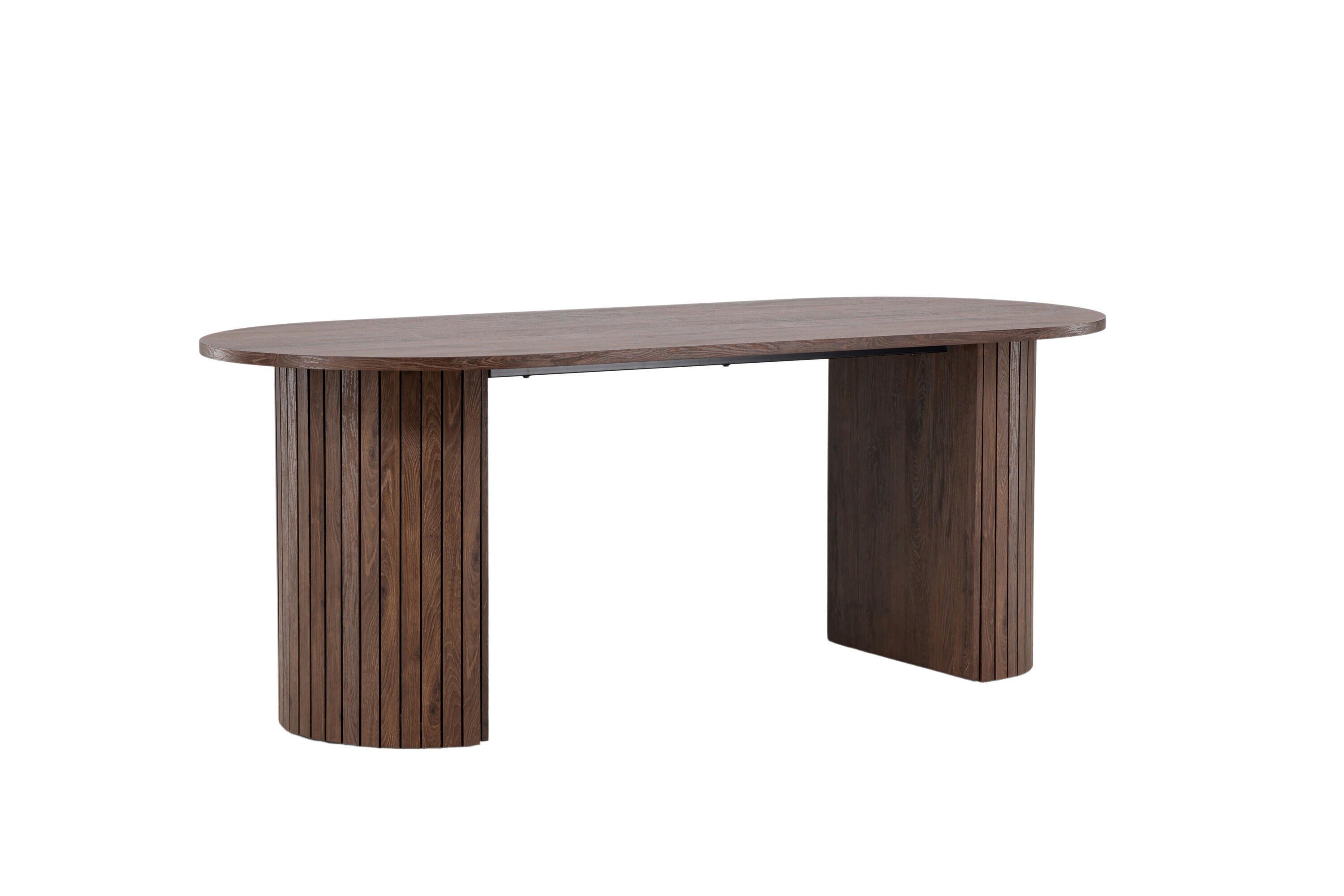 ESSTISCH Härön, Braun B: 200 cm - Braun, MODERN, Holz/Metall (200/90/75cm) - Livetastic