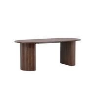 ESSTISCH Härön, Braun B: 200 cm - Braun, MODERN, Holz/Metall (200/90/75cm) - Livetastic