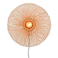 Wandleuchte Cango 1-Flammig Bambus Geflochten - Hellbraun, Natur, Naturmaterialien (63/38cm) - Good & Mojo