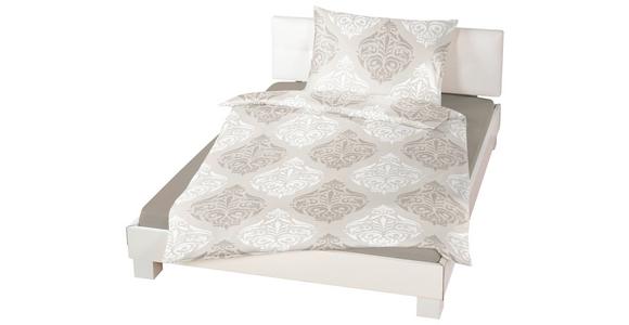 Satin Bettwäsche 140x200 cm Sigrid Beige Ornament - Beige, ROMANTIK / LANDHAUS, Textil - James Wood