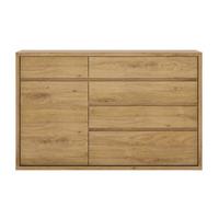 Sideboard Shetland Eichefarben/grau B: 136 Cm - Eichefarben/Grau, MODERN, Holzwerkstoff (136/87/40cm)